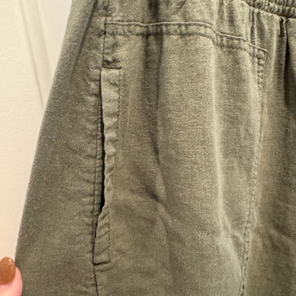 Pilcro Olive Wide Leg Pants - Picture 6 of 12